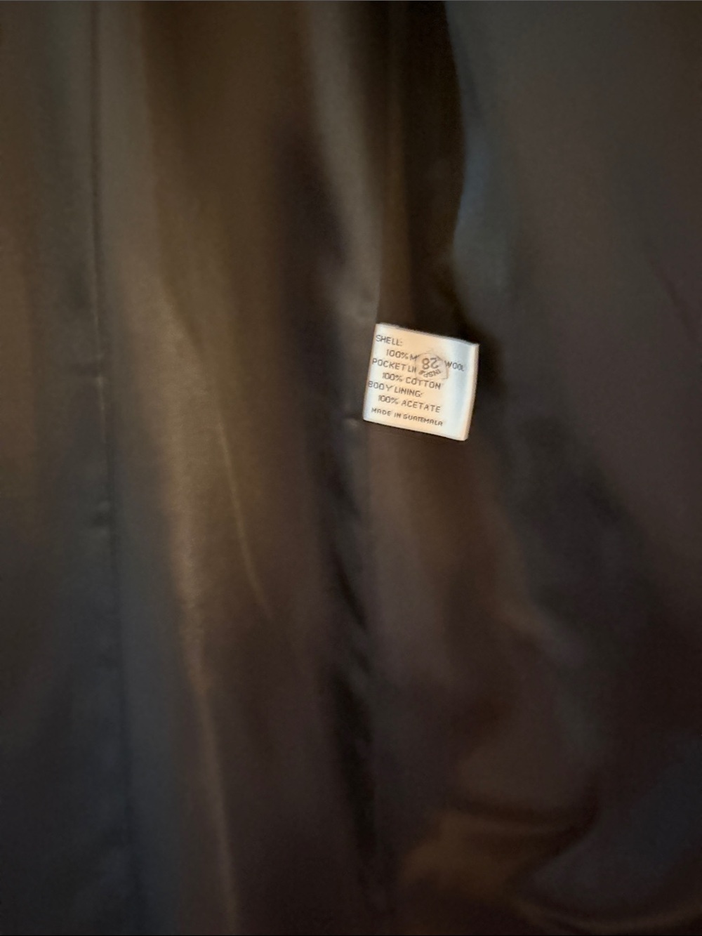 Larry Levine Black Womens  Wool Pea Coat - Picture 5 of 7